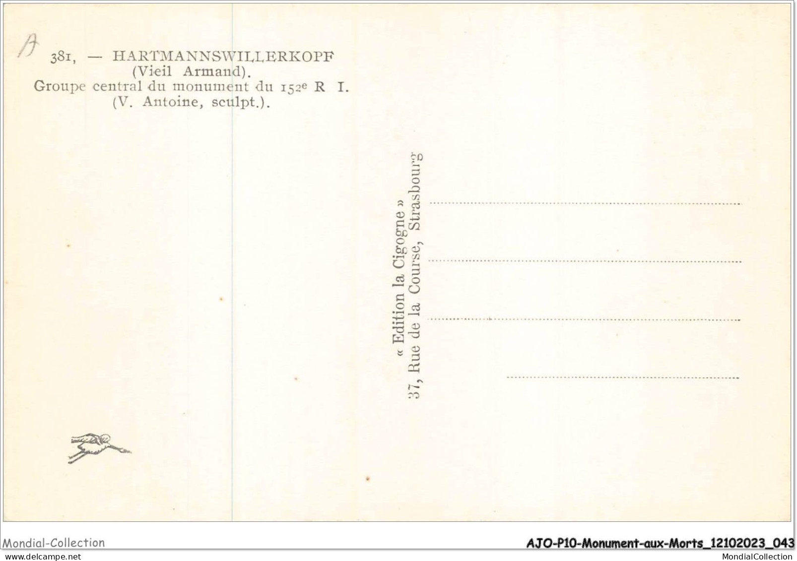 AJOP10-1044 - MONUMENT-AUX-MORTS - Hartmannswillerkopf - Groupe Central Du Monument Du 152e R-i - War Memorials
