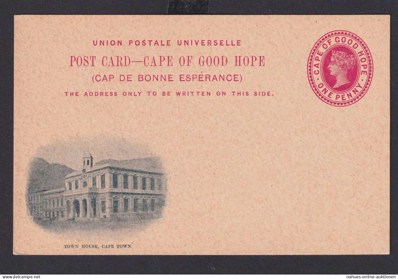 Kap Der Guten Hoffnung Ganzsache Cape Of Good Hope Queen Victoria 1 Penny - Cabo De Buena Esperanza (1853-1904)