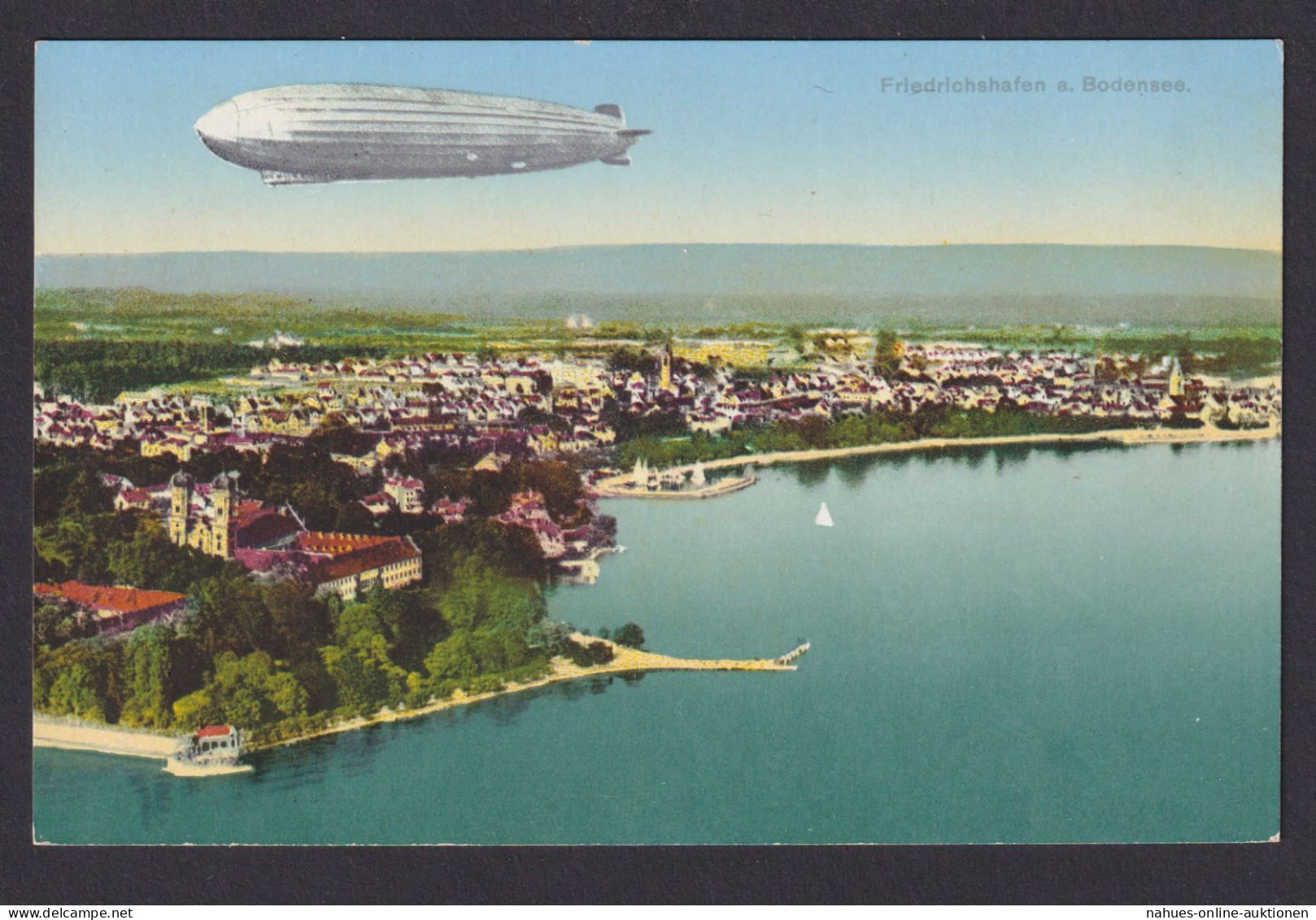 Ansichtskarte Friedrichshafen Bodensee Baden Württemberg Zeppelin Verlag Karl - Zeppeline