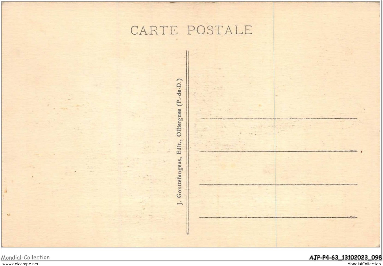 AJPP4-63-0463 -  L'AUVERGNE - Le Lac D'AYDAT - Auvergne Types D'Auvergne