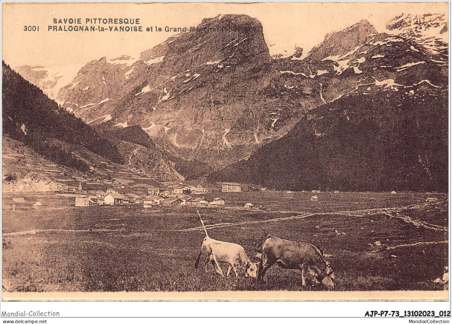 AJPP7-73-0711 - SAVOIE PITTORESQUE - PRALOGNAN-LA-VANOISE Et Le Grand Marchet - Pralognan-la-Vanoise