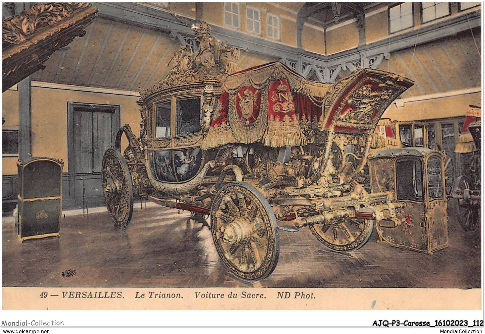 AJQP3-0327 - CAROSSE - VERSAILLES - LE TRIANON - VOITURE DU SACRE  - Andere & Zonder Classificatie