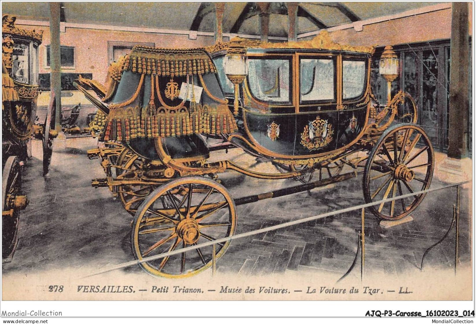 AJQP3-0278 - CAROSSE - VERSAILLES - PETIT TRAINON - MUSEE DES VOITURES - LA VOITURE DU TZAR  - Other & Unclassified