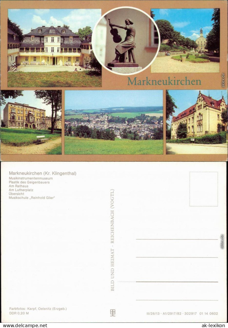 Markneukirchen Musikintrumentenmuseum, Lutherplatz, Übersicht, Musikschule 1982 - Markneukirchen