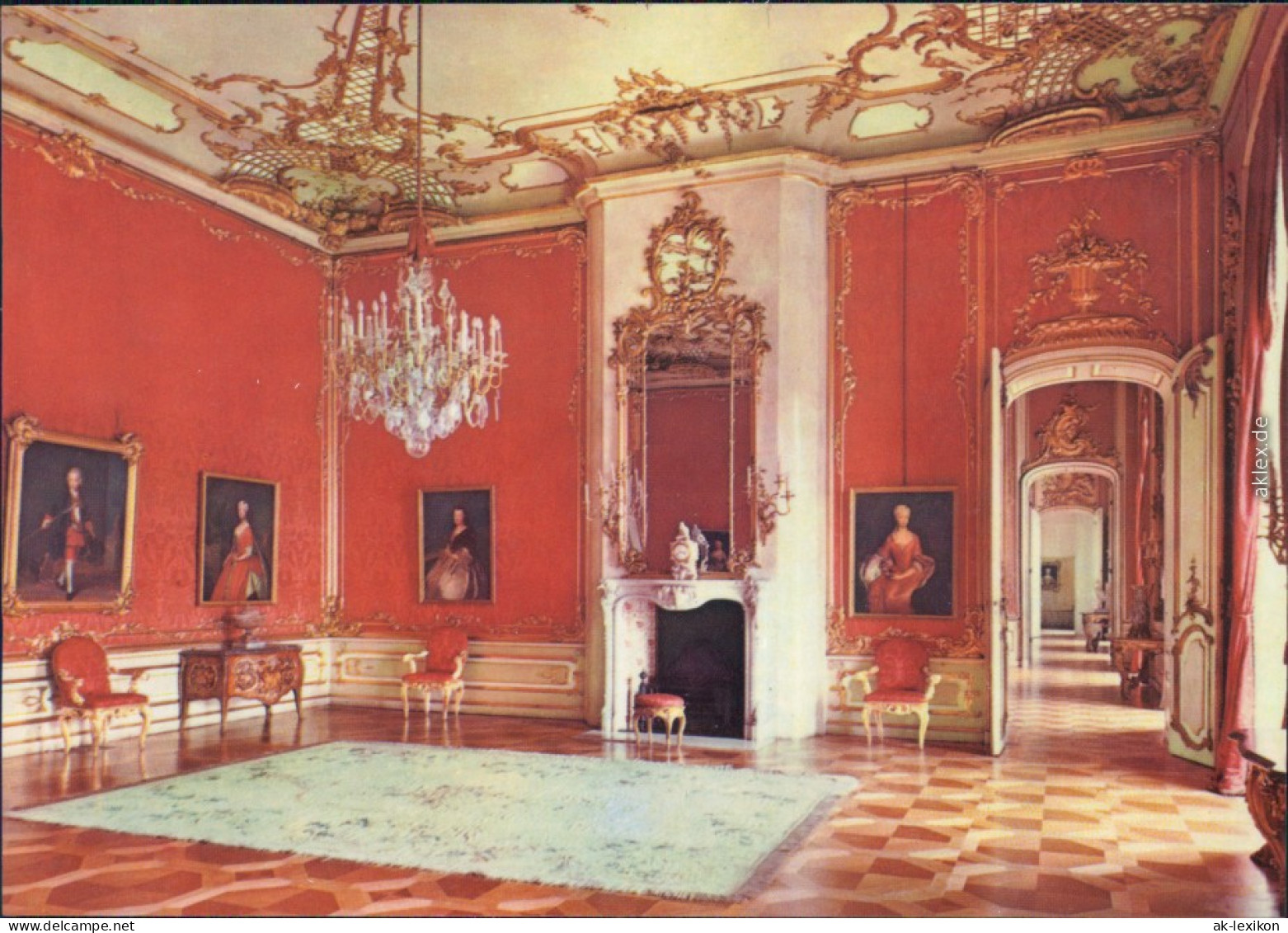 Brandenburger Vorstadt-Potsdam Neues Palais: Rotes Damastzimmer 1980 - Potsdam