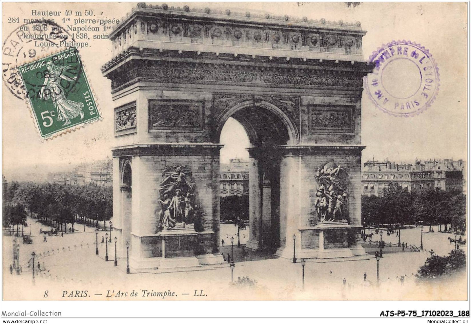 AJSP5-75-0498 - L'arc De Triomphe  - Arc De Triomphe