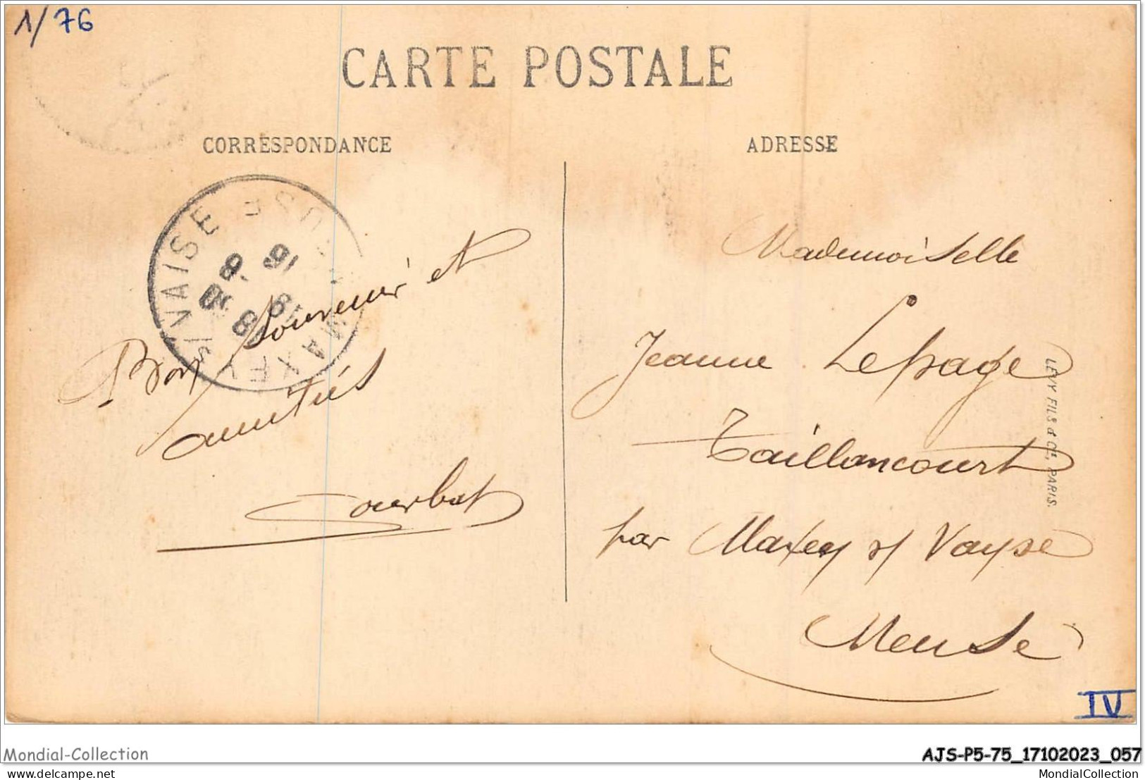 AJSP5-75-0432 - PARIS - L'hôtel De Ville Et Le Pont D'arcole - Cafés, Hotels, Restaurants