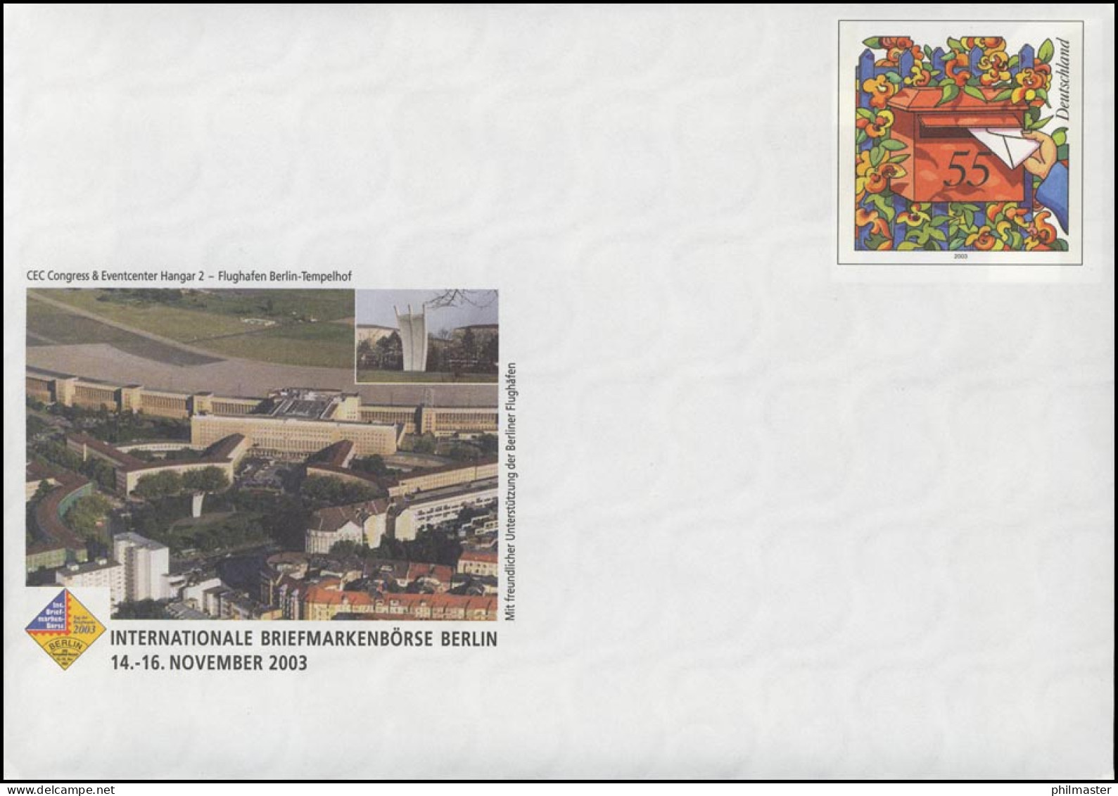 USo 66 Börse Berlin 2003 Und  Flughafen Tempelhof, ** - Enveloppes - Neuves