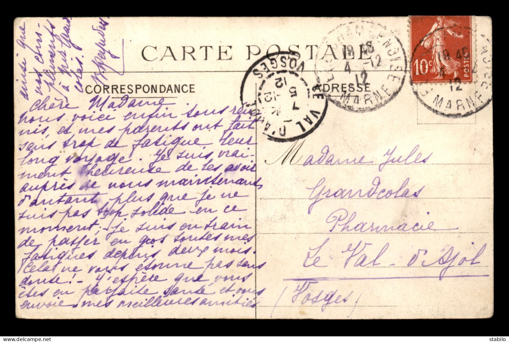 51 - FERE-CHAMPENOISE - RUE DE SEZANNE - HORLOGERIE ADNET - Fère-Champenoise