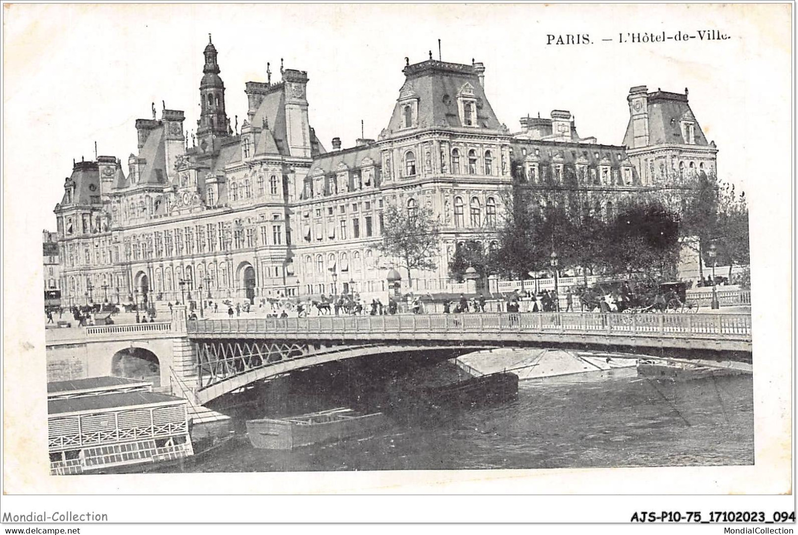 AJSP10-75-0959 - PARIS - L'hôtel-de-ville - Cafés, Hotels, Restaurants