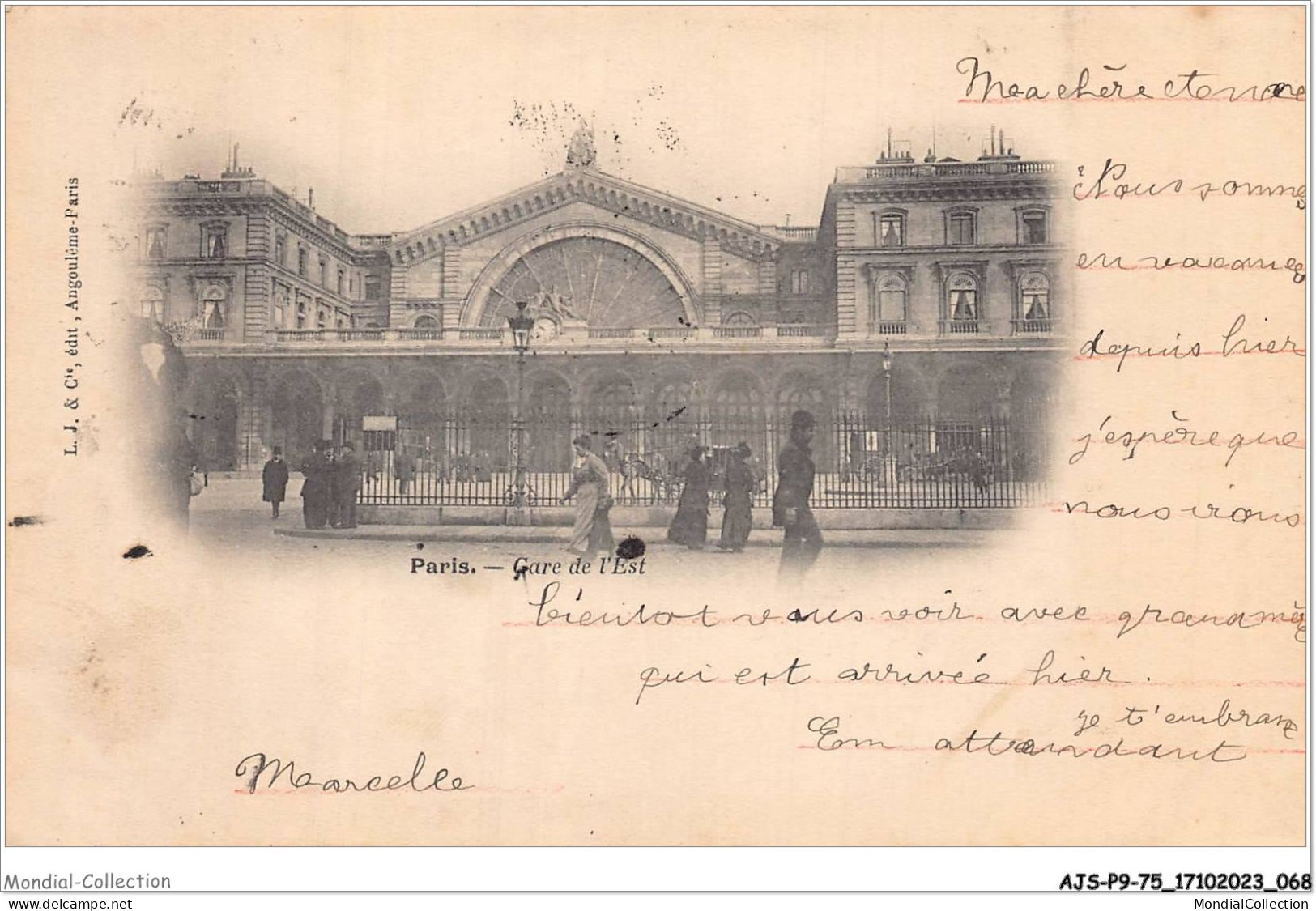 AJSP9-75-0845 - PARIS - Gare De L'est - Pariser Métro, Bahnhöfe