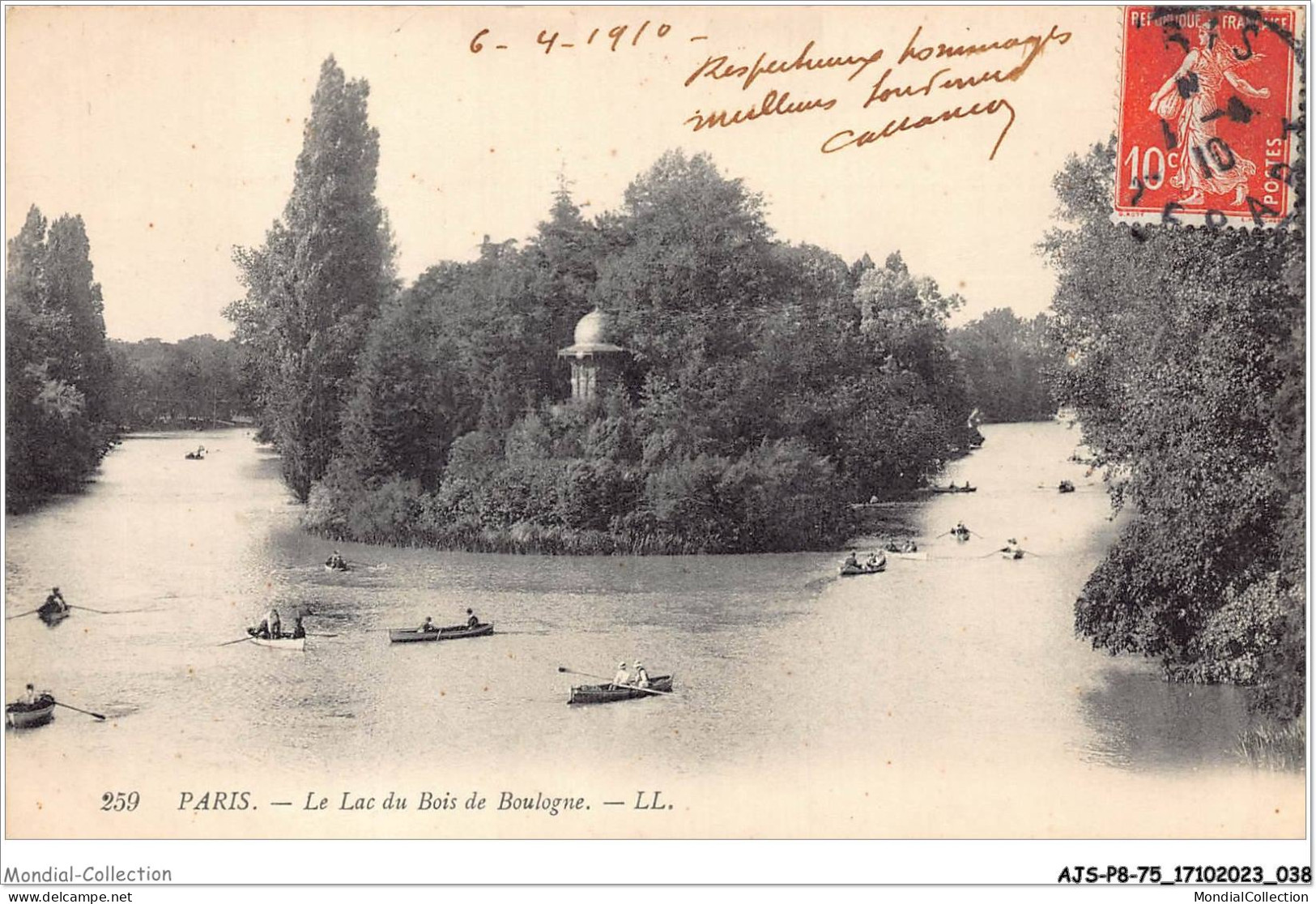 AJSP8-75-0729 - PARIS - Le Lac Du Bois De Boulogne - The River Seine And Its Banks