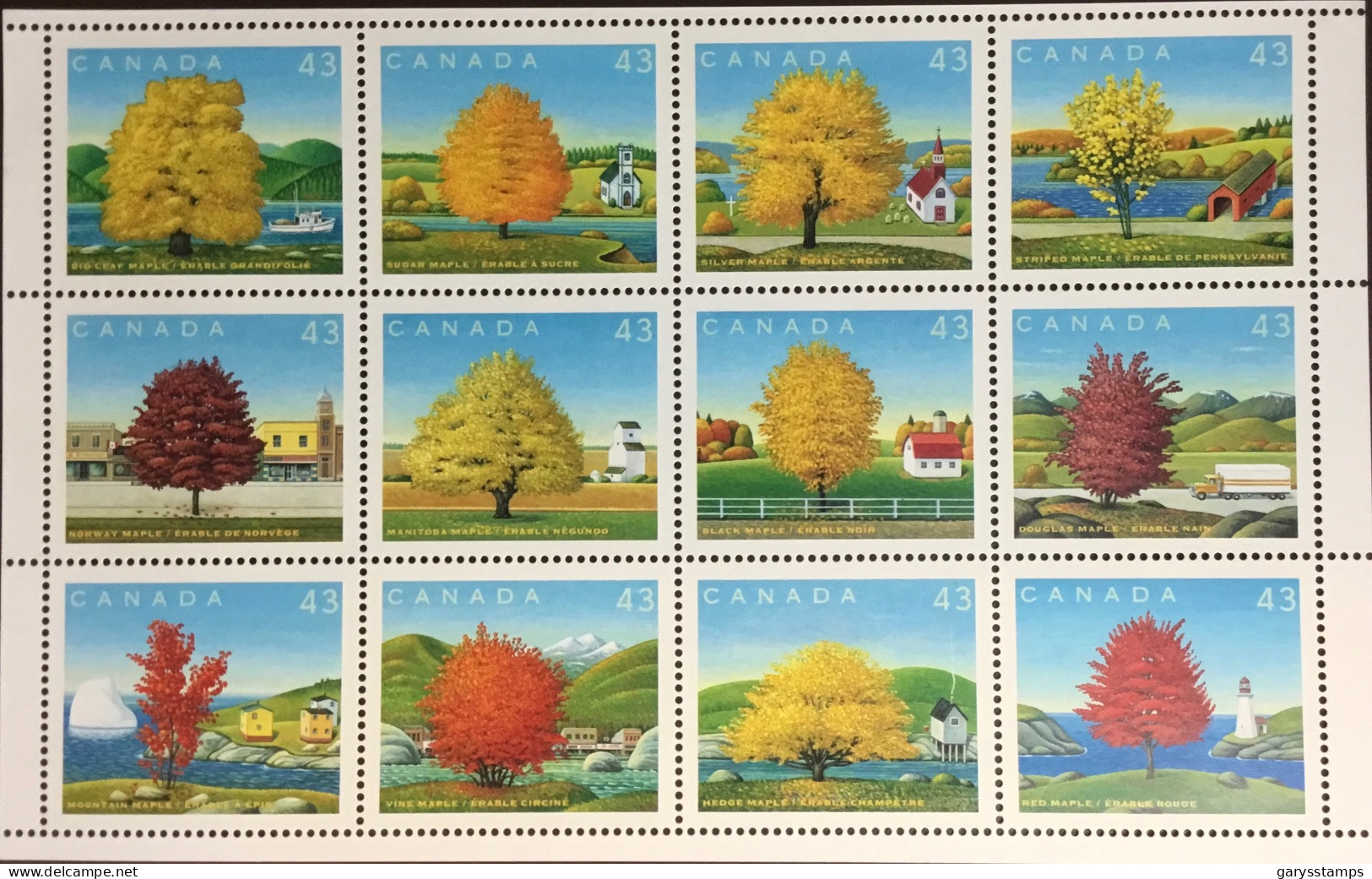 Canada 1994 Maple Trees Sheetlet MNH - Bomen