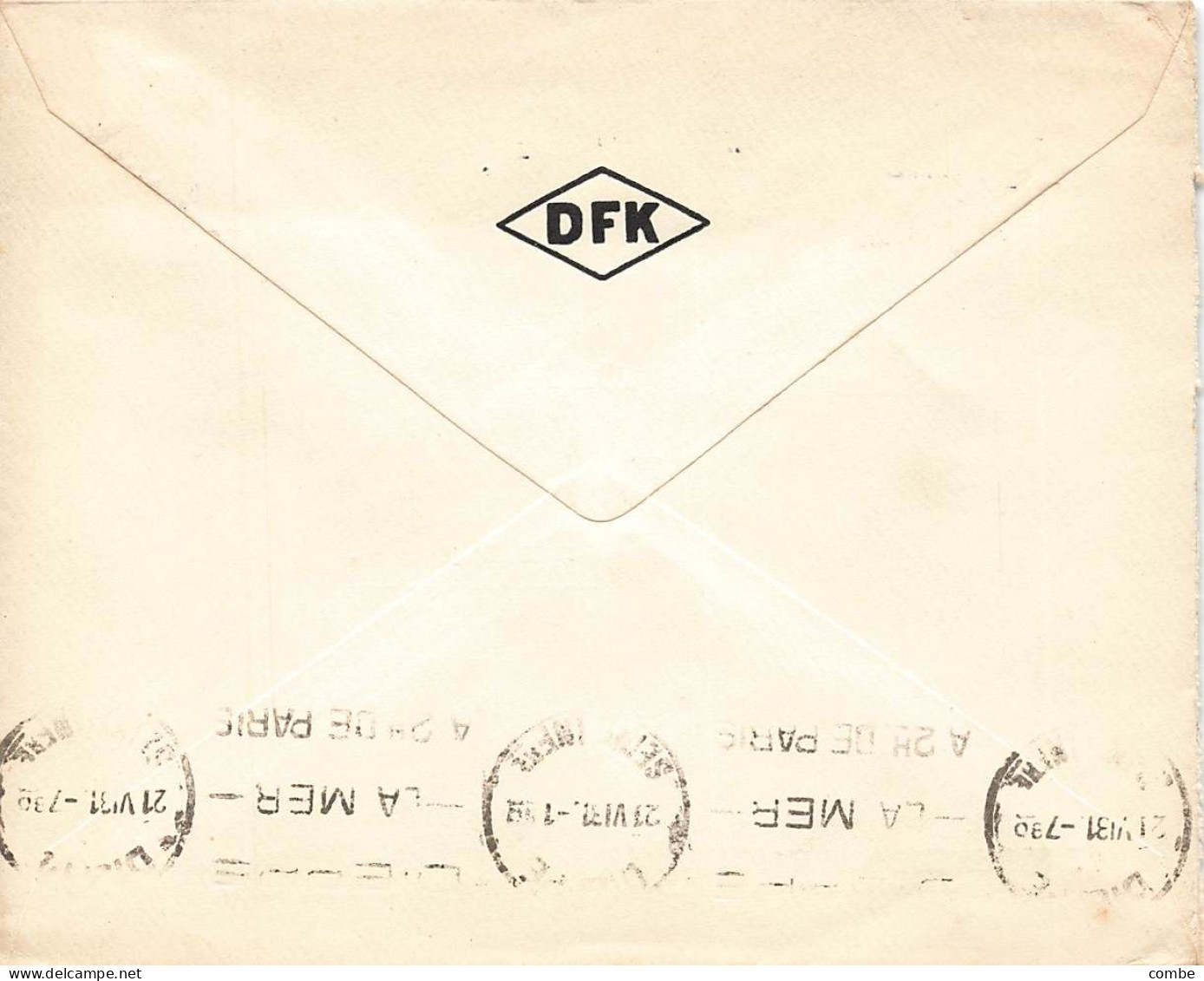 LETTRE. DANMARK. 19 6 31. PERFORÉ DE FLORENEDE KULIMPORTORERCOPENHAGEN POUR FRANCE - Lettres & Documents