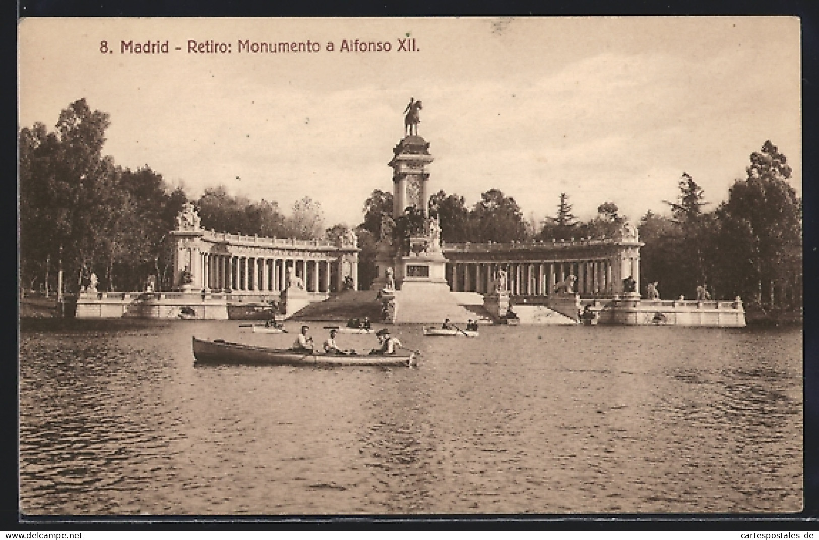 Postal Madrid, Retiro, Monumento A Alfonso XII  - Madrid