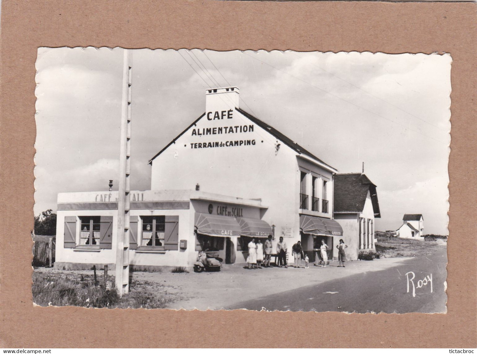 CPSM 44 Batz-sur-Mer Café Alimentation Du Scall Camping Collection Chomet Editeur Chapeau Nantes Rosy - Batz-sur-Mer (Bourg De B.)