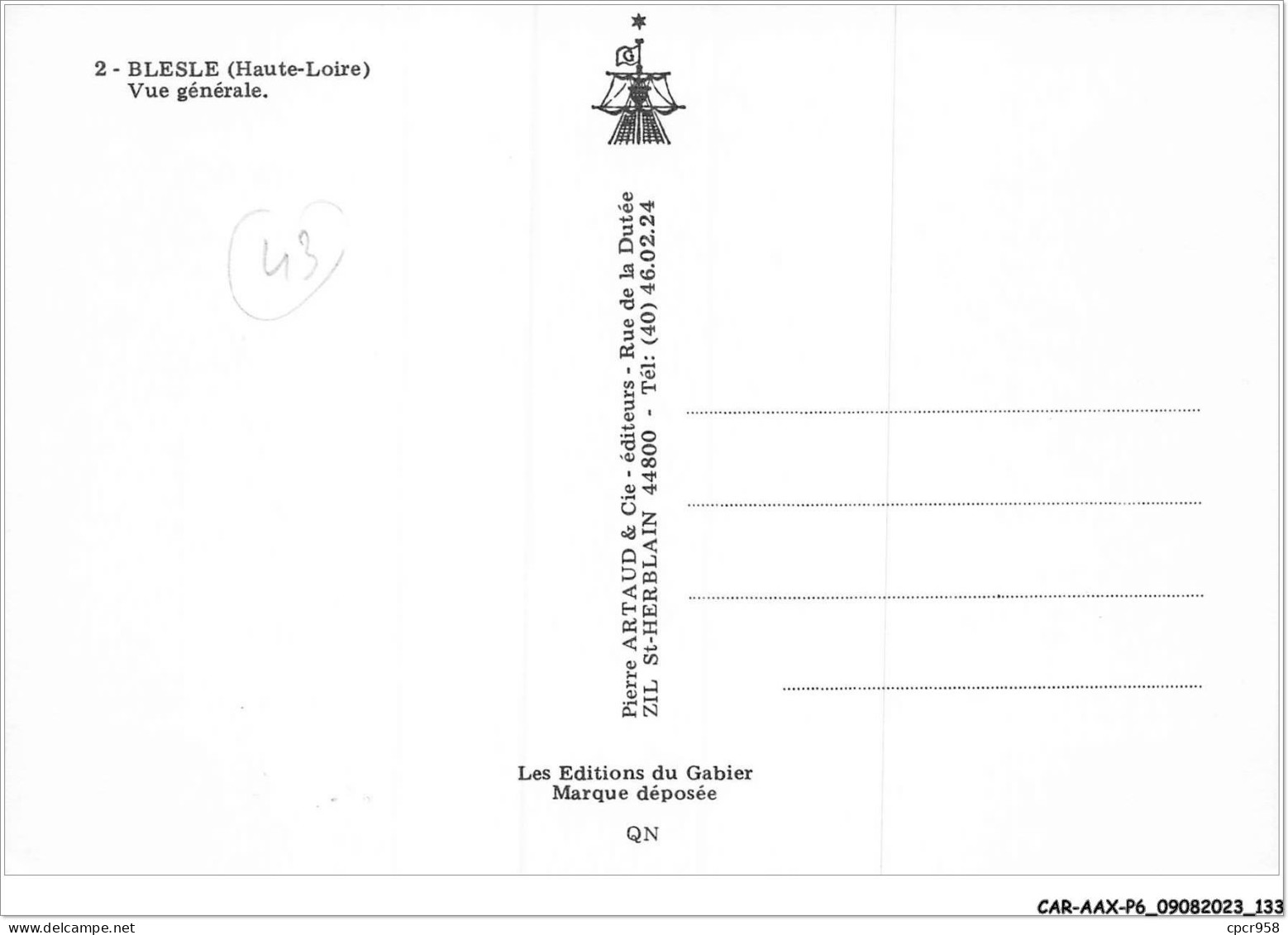 CAR-AAX-P6-43-0451 - BLESLE - Vue Generale - Blesle