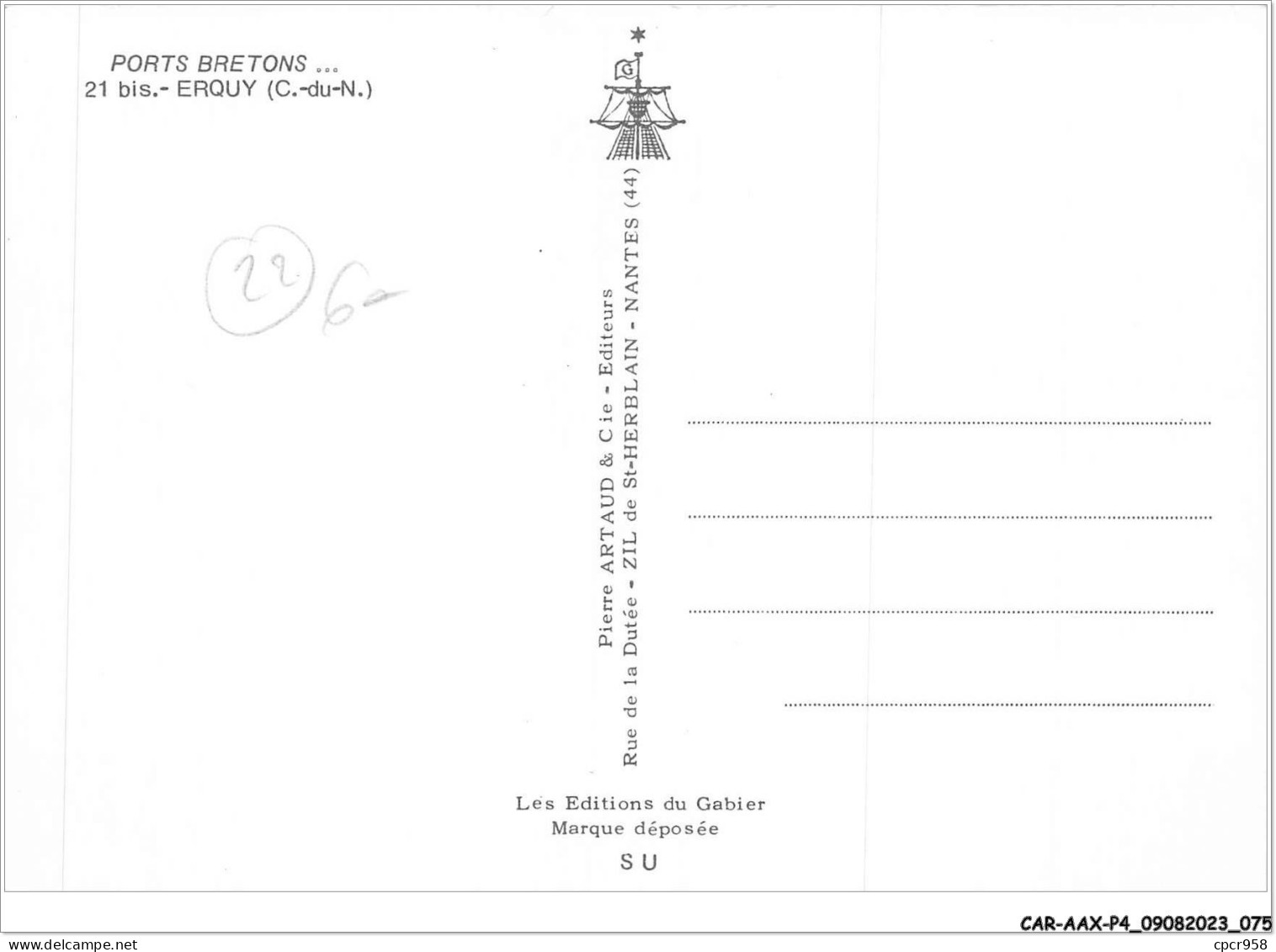 CAR-AAX-P4-22-0242 - PORTS BRETONS - ERQUY - Erquy
