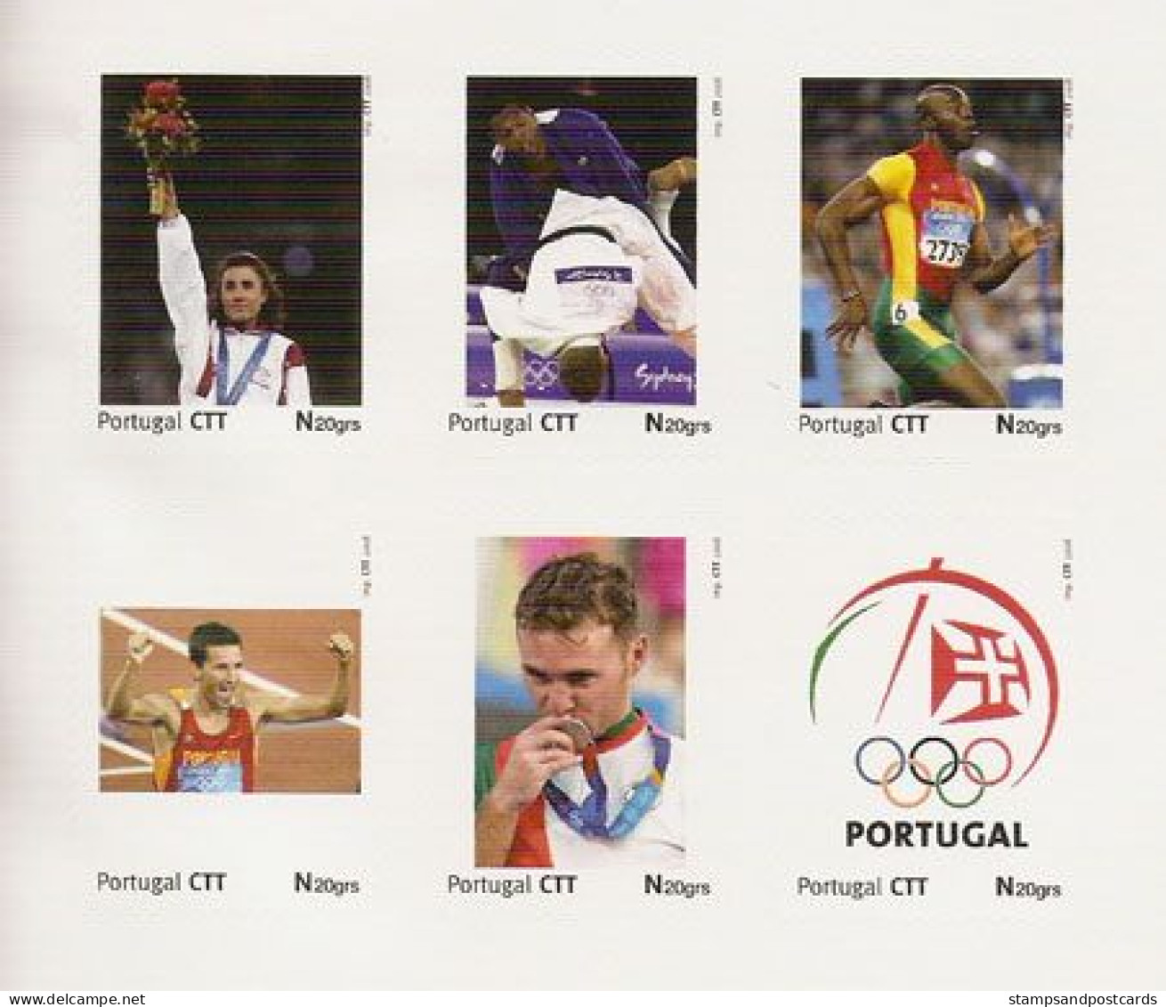 Portugal Carnet 24 Timbres Personnalisés Jeux Olympiques Pékin 2008 Personalized Stamps Bkl Beijing Olympic Games - Estate 2008: Pechino