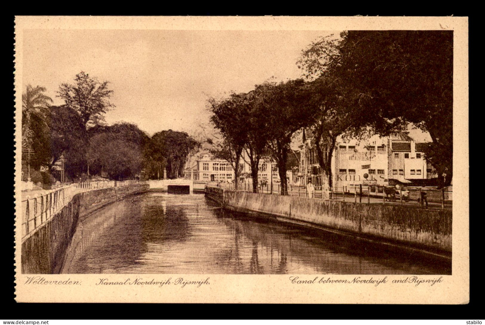 INDONESIE - WELTEVIEDEN - CANAL BETNEEN NOORDWIJK - Indonesia