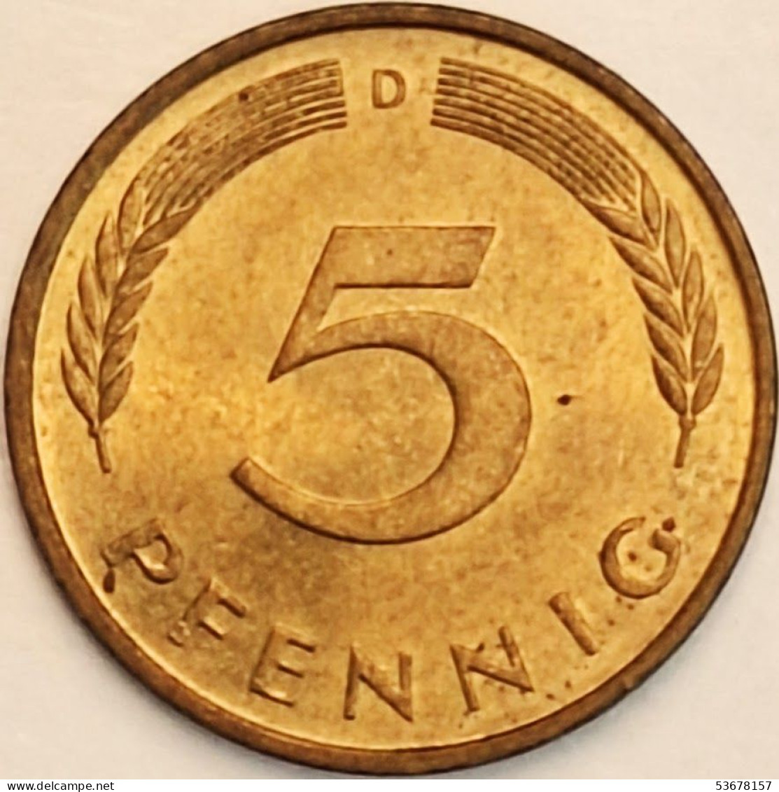 Germany Federal Republic - 5 Pfennig 1979 D, KM# 107 (#4588) - 5 Pfennig