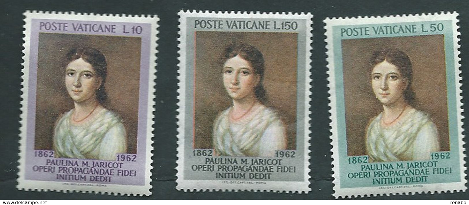 Vaticano 1962; Pauline Marie Jaricot, Centenario Morte. Serie Completa - Ongebruikt