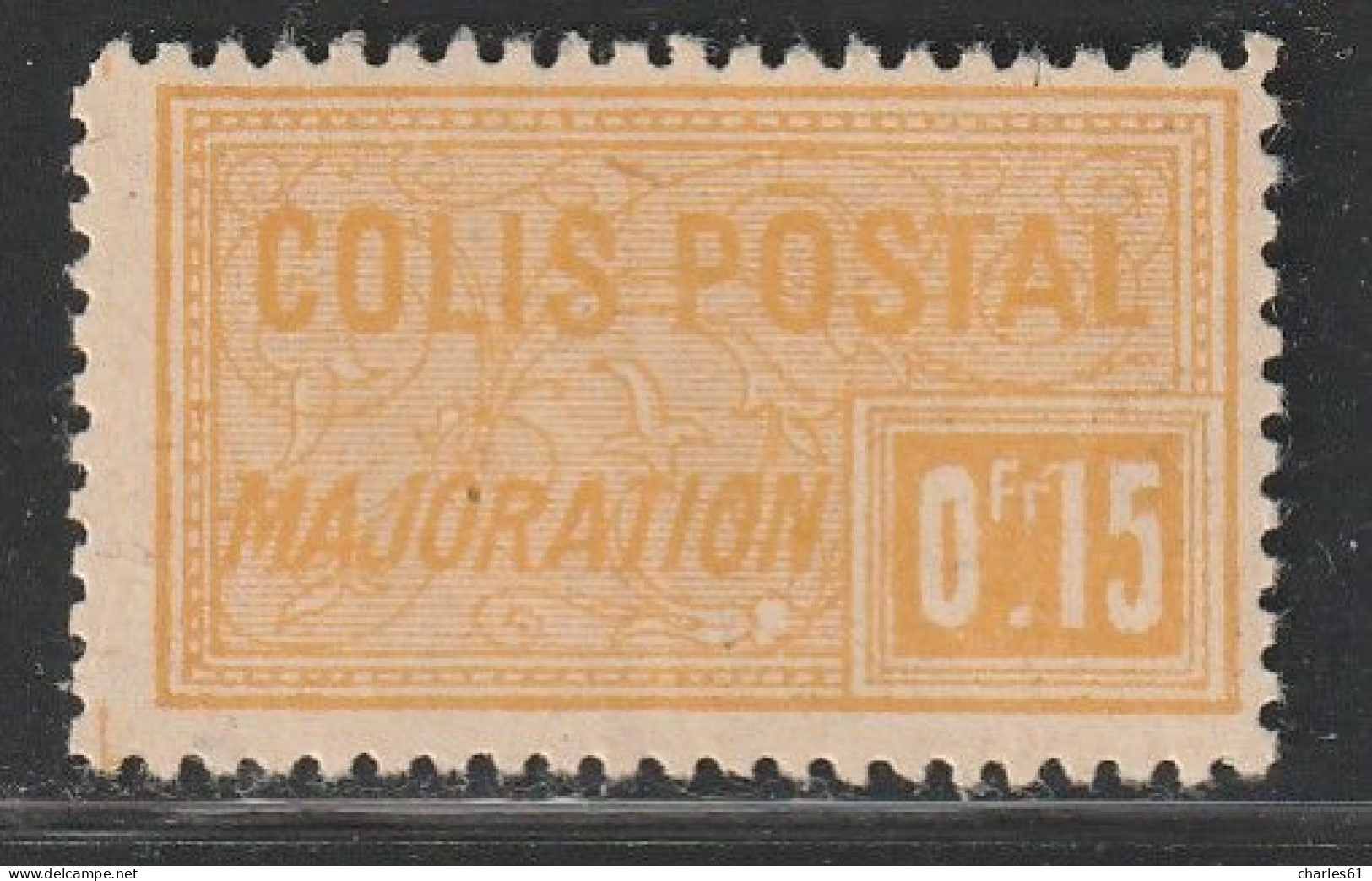 ALGERIE - COLIS POSTAUX - N°11a ** (1924-27) 15c Jaune - Sans Surcharge "CONTROLE REPARTITEUR" - Parcel Post