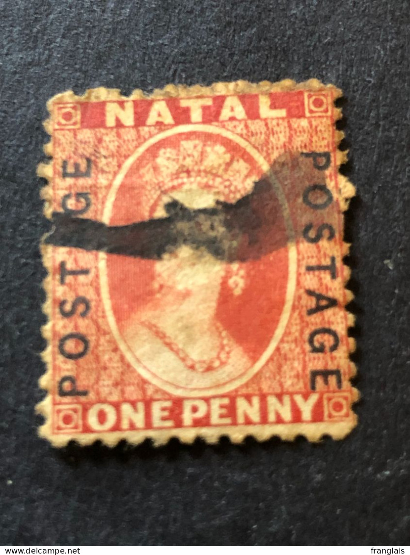 NATAL  SG 60  1d Bright Red - Natal (1857-1909)