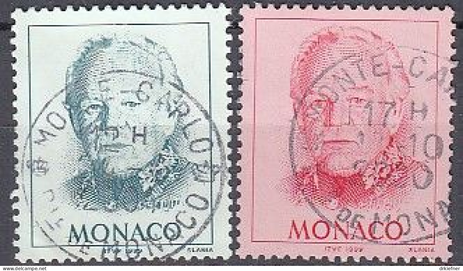 MONACO  2434 II-2435, Gestempelt, Fürst Rainer III., 1998 - Used Stamps