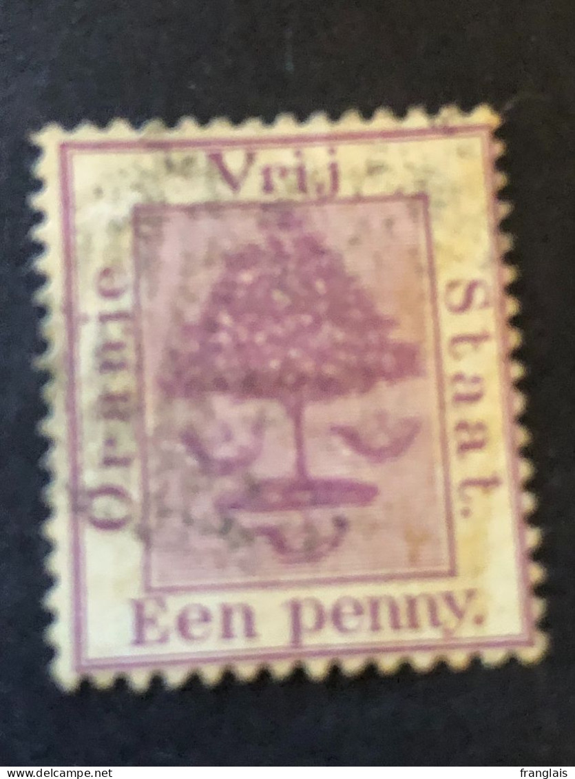 ORANGE FREE STATE  SG 68  1d Purple  FU - Stato Libero Dell'Orange (1868-1909)