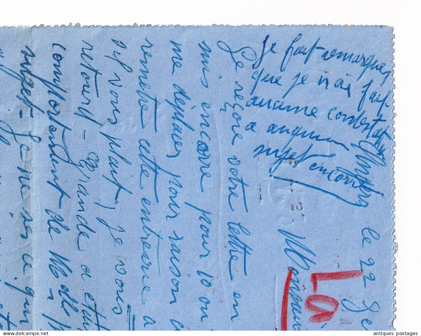 Lettre 1951 Recommandée Beaupréau Maine et Loire Timbre Le Gerbier de Jonc Vivarais 50F