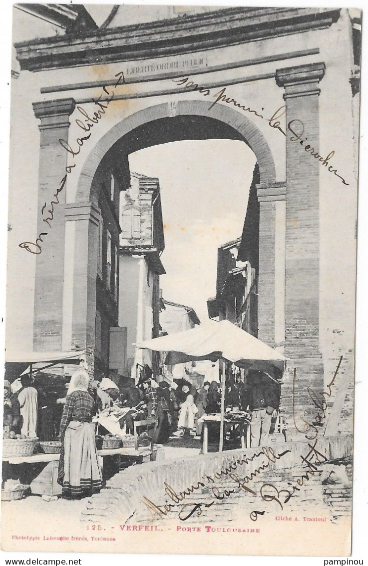 31 - VERFEIL - Porte Toulousaine - Marché - Animée - Verfeil