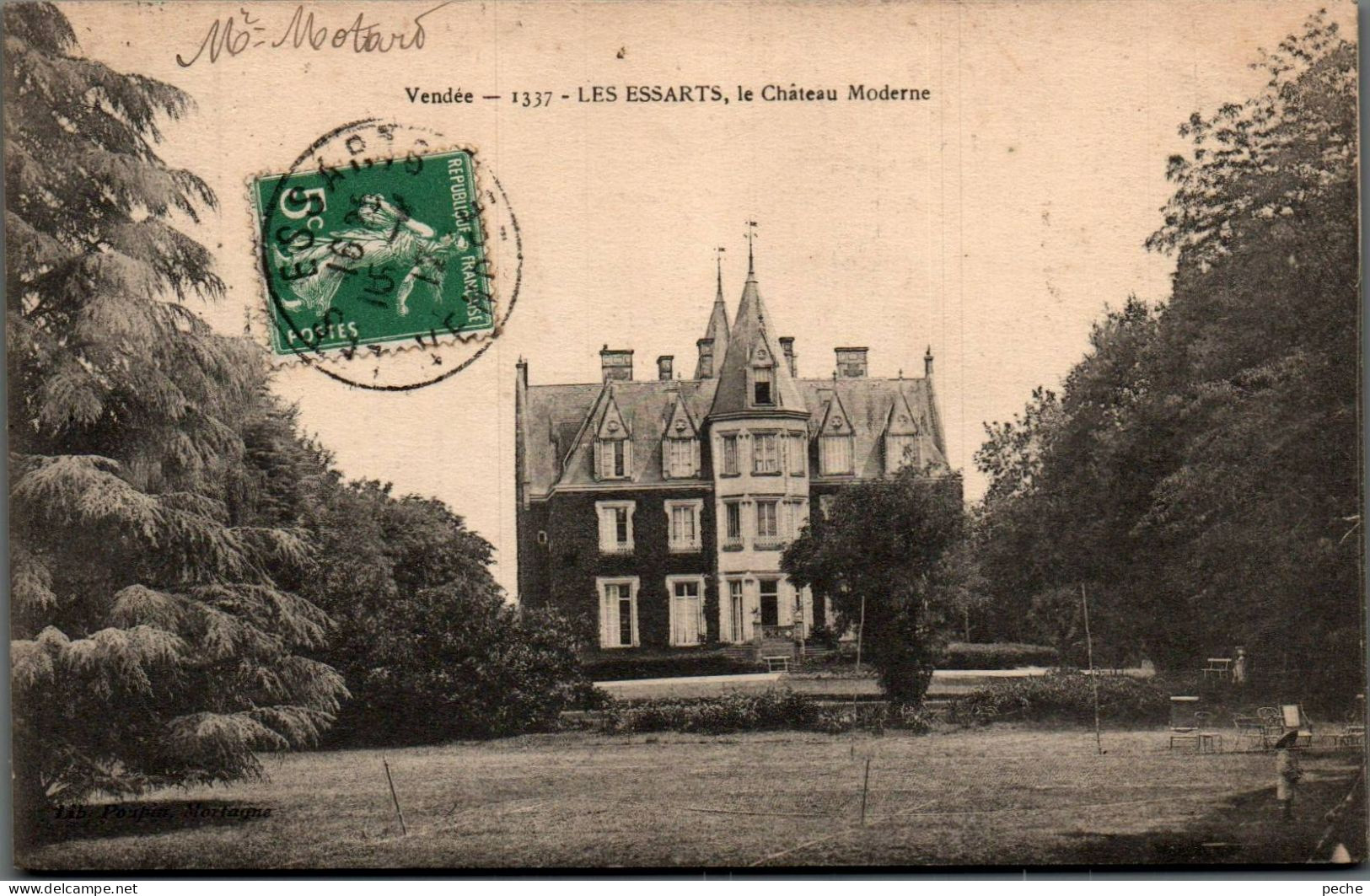 N°2398 W -cpa Les Essarts -le Château Moderne- - Les Essarts