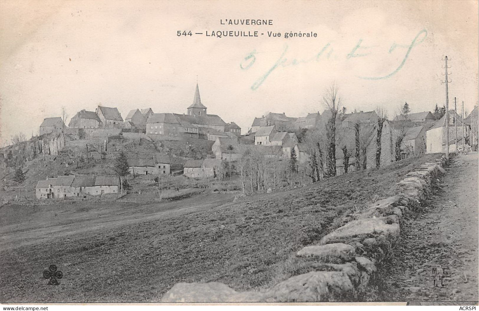 Auvergne Laqueuille Vue General  (scan Recto Verso ) Nono0043 - Auvergne