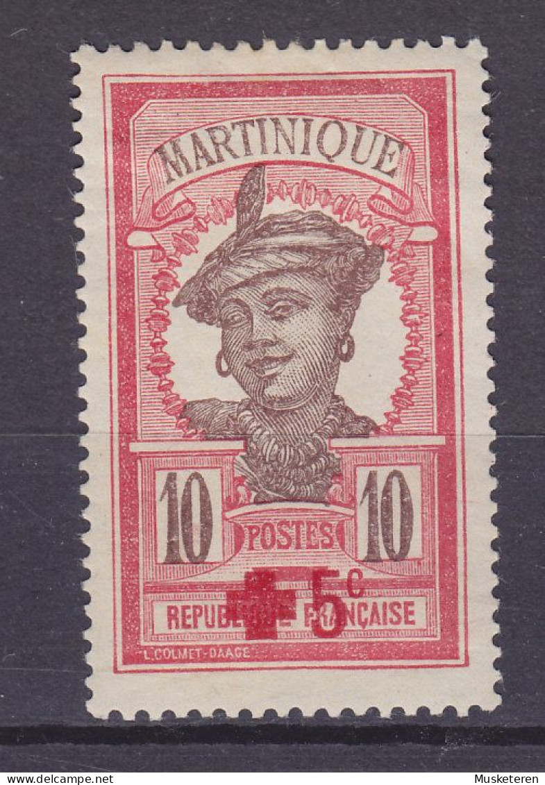 Martinique 1915 Mi. 77, Red Cross Rotes Kreuz Croix Rouge Overprinted Aufdruck Surchargé, MH* - Unused Stamps