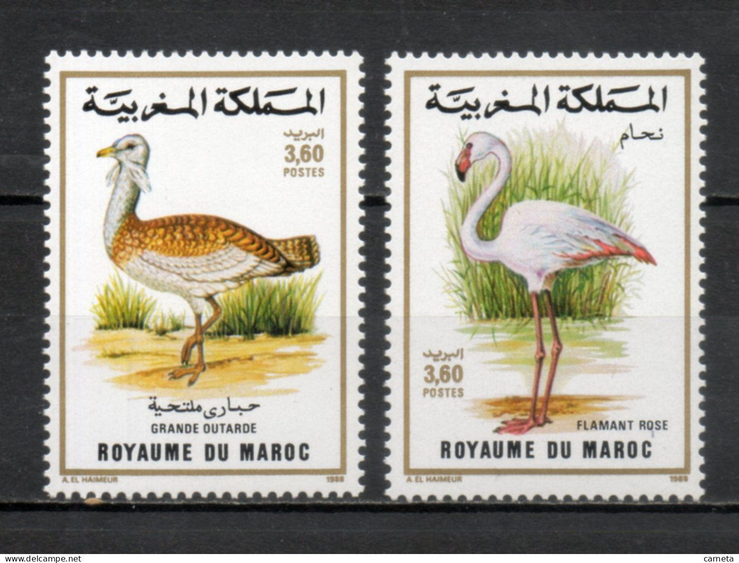 MAROC N°  1056 + 1057    NEUFS SANS CHARNIERE  COTE 6.00€    OISEAUX ANIMAUX FAUNE - Maroc (1956-...)