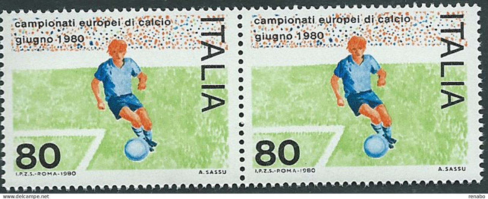 Italia, Italy, Italie, Italien 1980; Campionati Europei Di Calcio; Coppia . Nuovi - UEFA European Championship