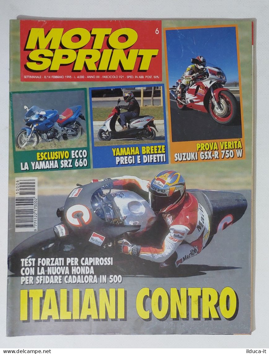 34794 Motosprint A. XX N. 6 1995 - Suzuki GSX-R 750 W - Yamaha Breeze - Moteurs