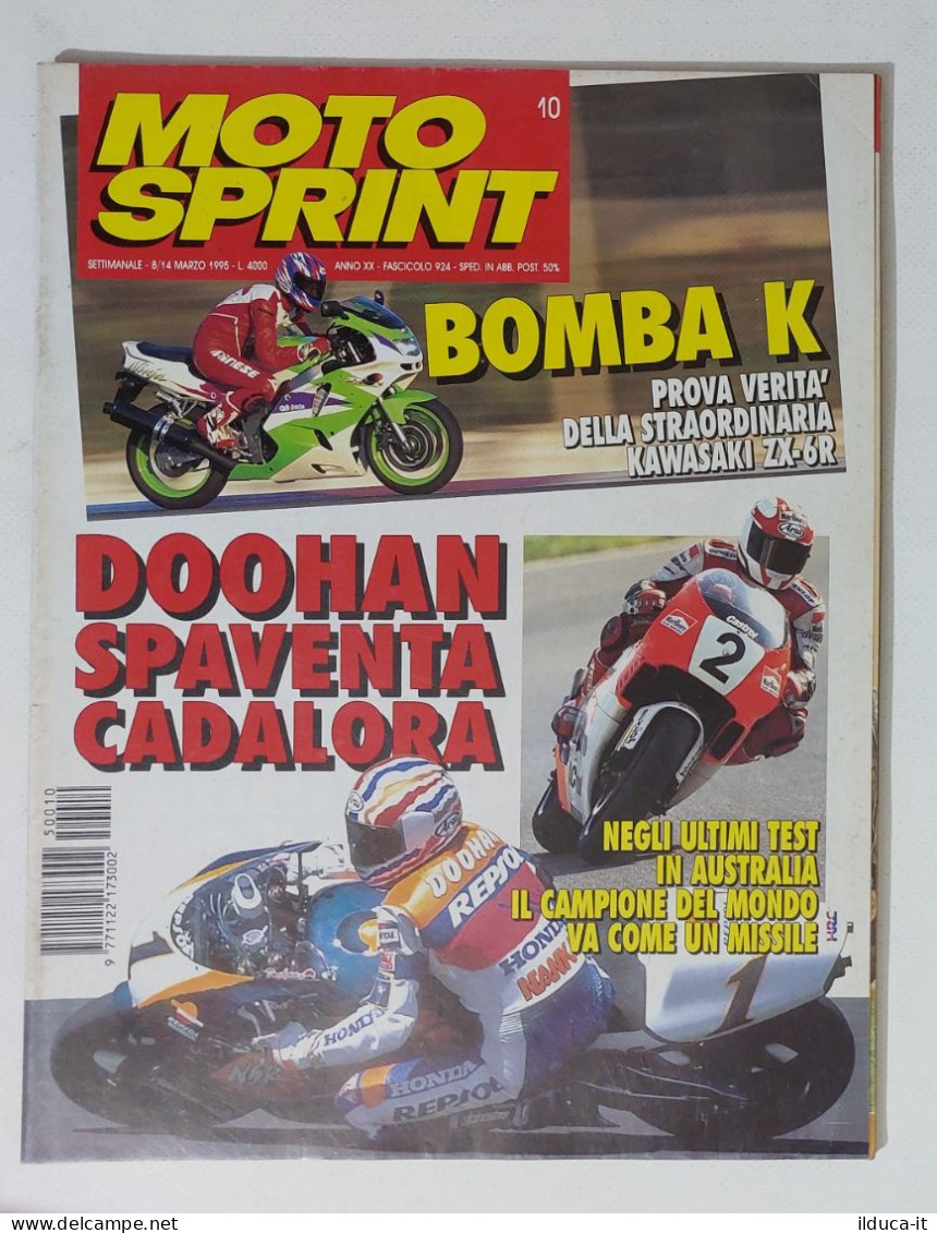 34798 Motosprint A. XX N. 10 1995 - Kawasaki ZX-6R - Doohan Contro Cadalora - Motores