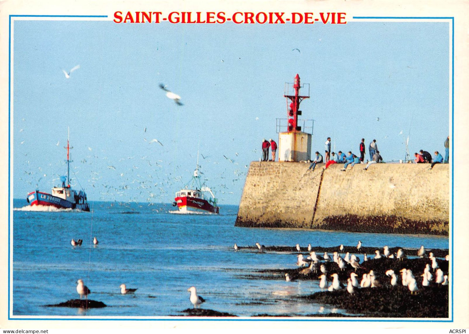 SAINT GILLES CROIX DE VIE Entree Du Port  15 (scan Recto-verso) OO 0914 - Saint Gilles Croix De Vie