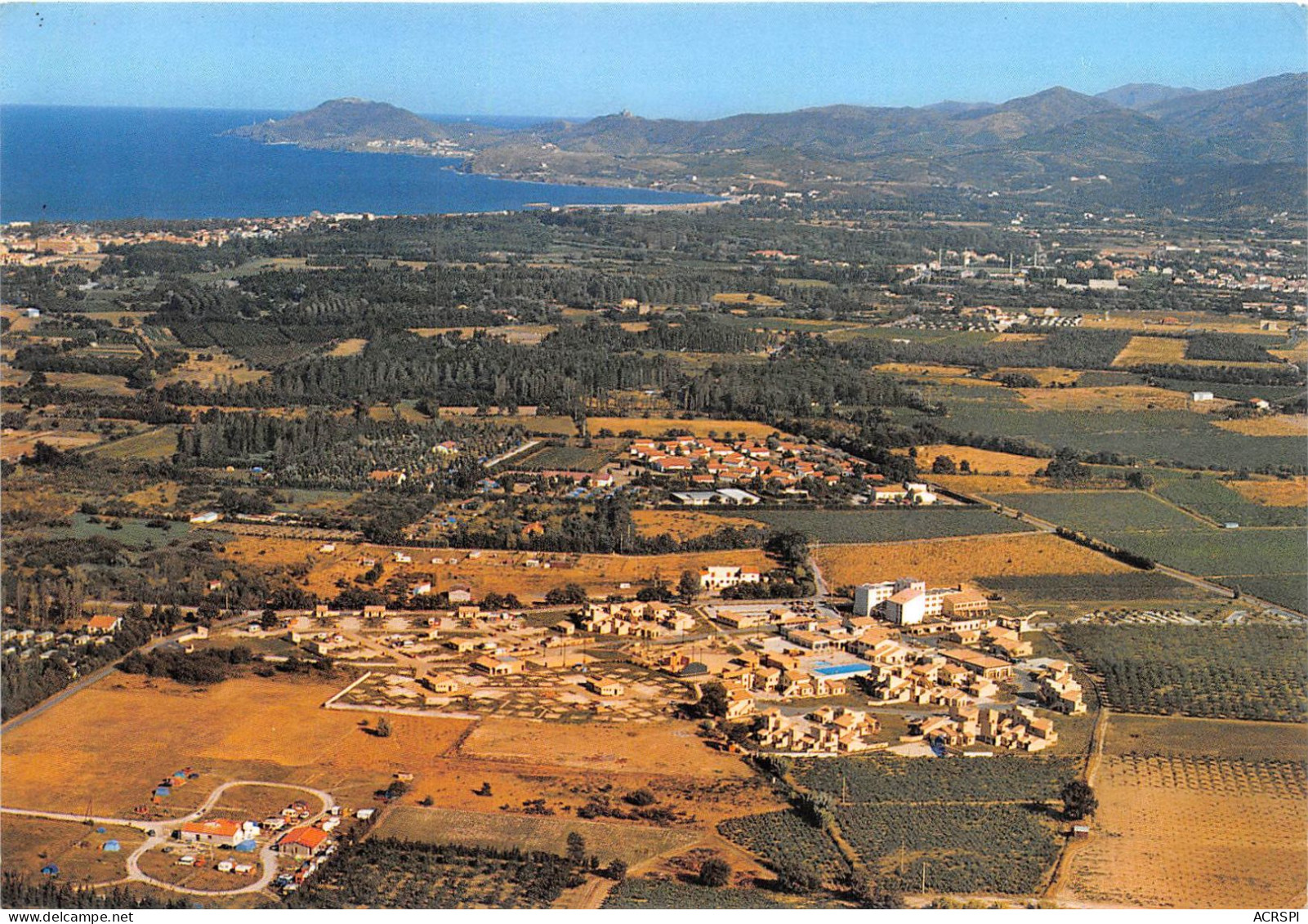 ARGELES Plage   VVF Les ALBERES   Vue Aerienne  26  (scan Recto-verso) OO 0912 - Argeles Sur Mer