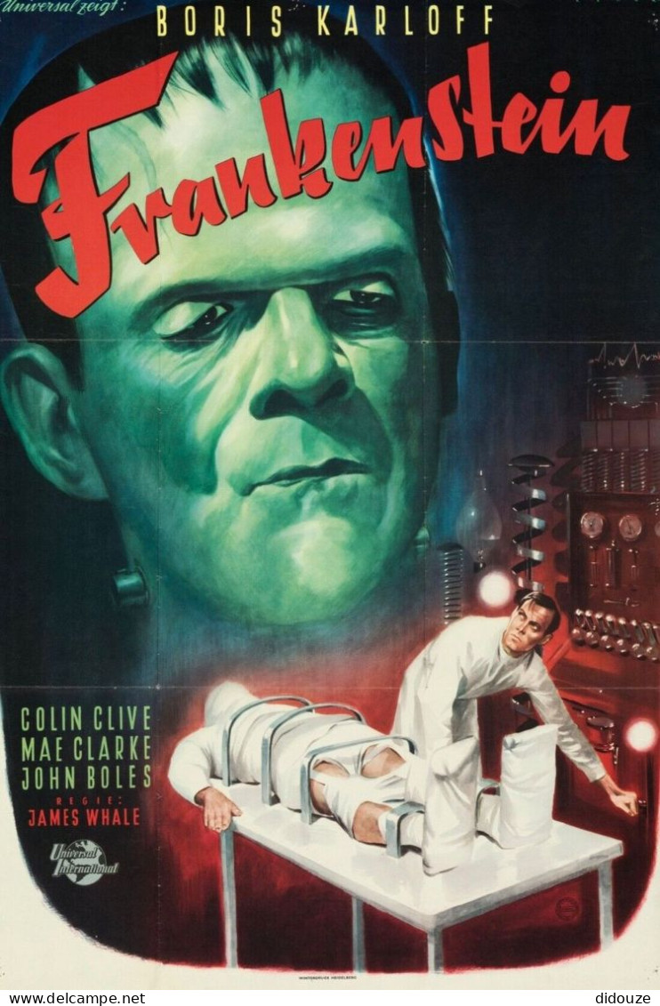 Cinema - Frankenstein - Colin Clive - Mae Clarke - John Boles - Illustration Vintage - Affiche De Film - CPM - Carte Neu - Manifesti Su Carta