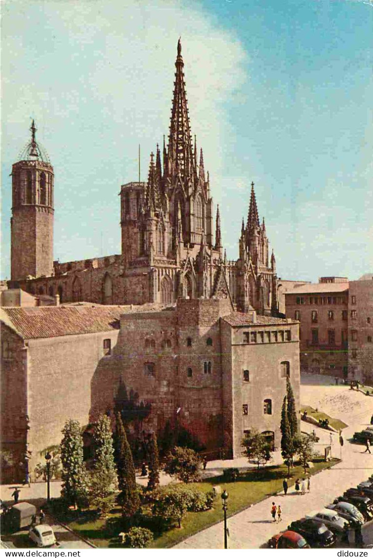 Espagne - Espana - Cataluna - Barcelona - La Catedral - La Cathédrale - Automobiles - CPM - Voir Scans Recto-Verso - Barcelona