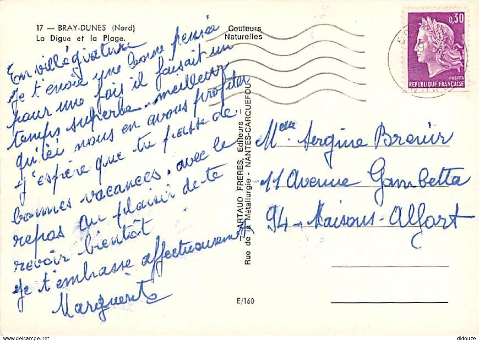 59 - Bray Dunes - La Digue Et La Plage - Scènes De Plage - CPM - Voir Scans Recto-Verso - Bray-Dunes