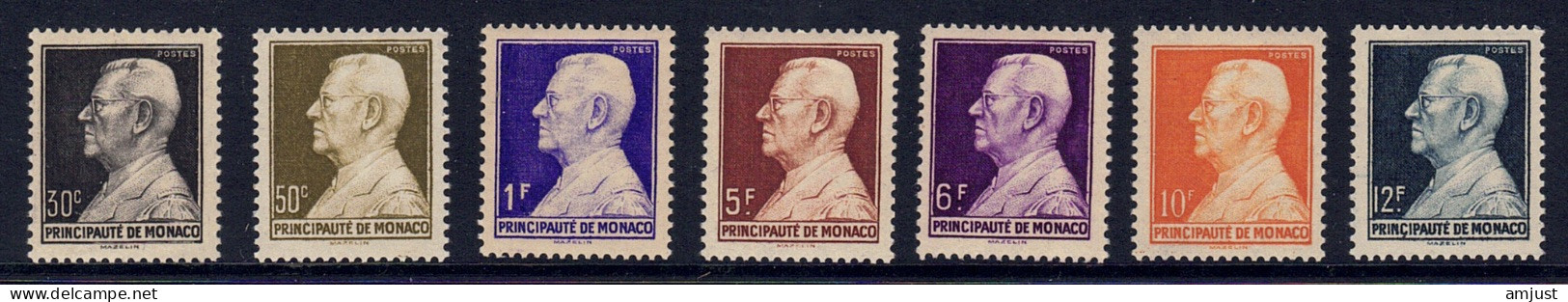 Monaco // 1948-1949 // Prince Louis II  Timbres Neufs** MNH  No. Y&T 302 A 305 - Ungebraucht