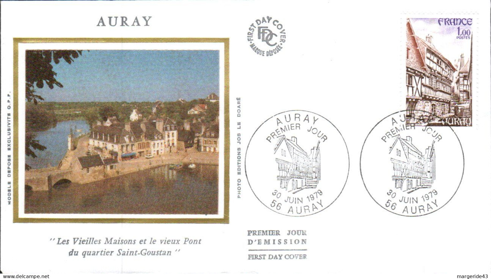 FDC 1979 AURAY - 1970-1979