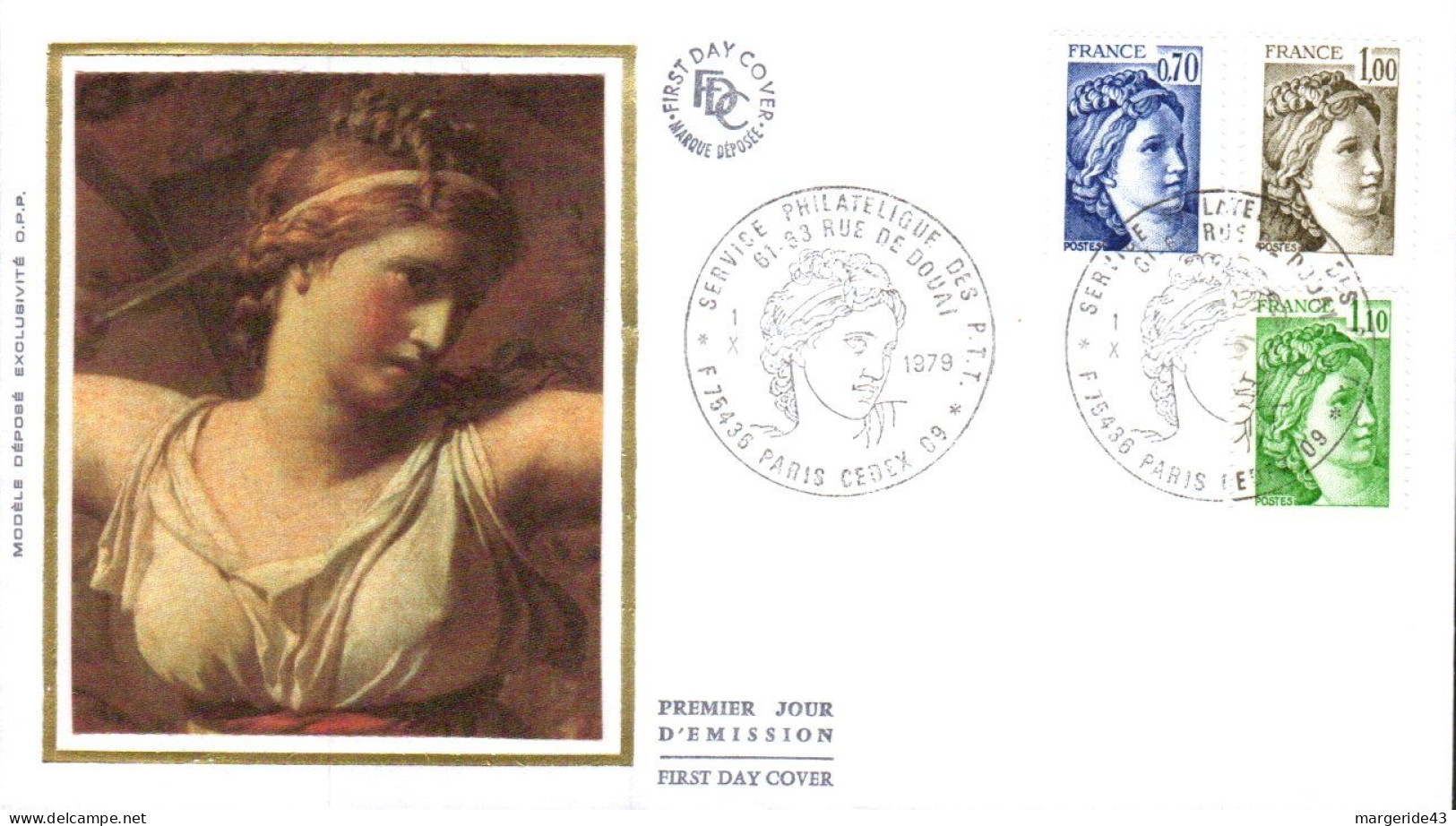 FDC 1979 SABINE DE GANDON - 1970-1979