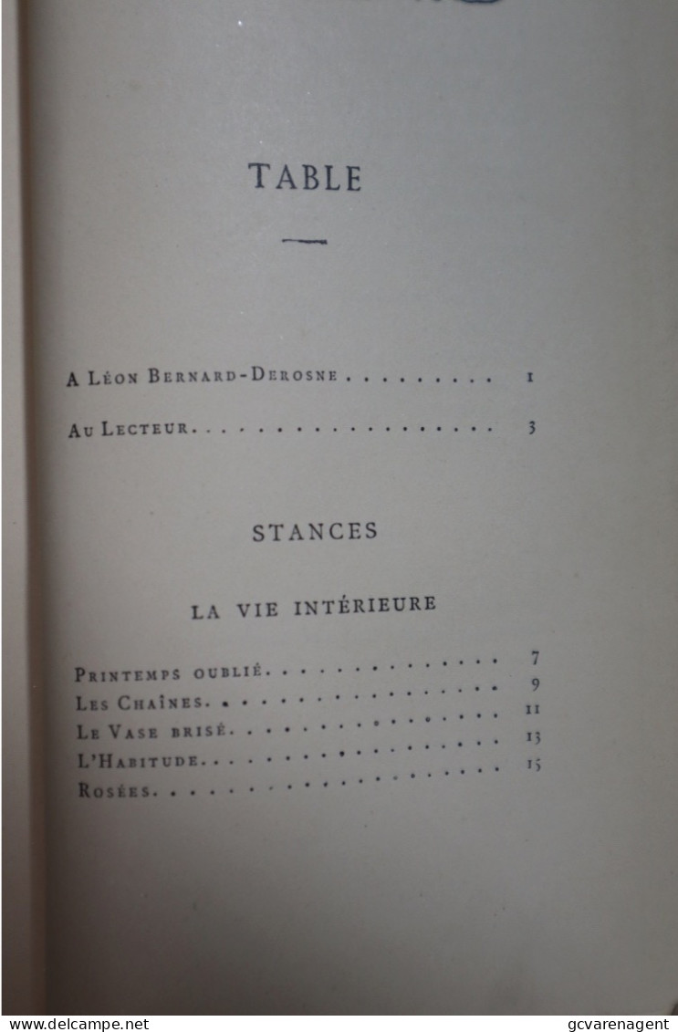 OEUVRES DE SULLY PRUDHOMME - POËSIES 1856-1866 STANCES & POEMES -322 PAGES TRES BON ETAT - 165 X 100 X 25 MM - French Authors