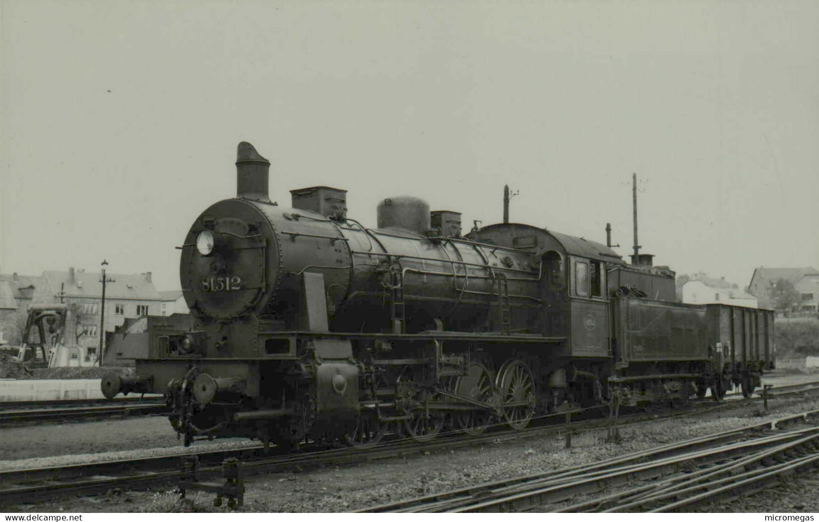 Gouvy - Locomotive 81-512 - Cliché J. Renaud, 1955 - Eisenbahnen