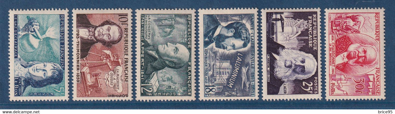 France - YT Nº 1012 à 1017 ** - Neuf Sans Charnière - 1955 - Unused Stamps